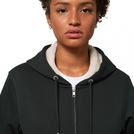 Fake Fur Soft Jacket Hoodie Vegan Organic FairTrade