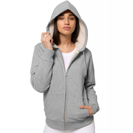 Fake Fur Soft Jacket Hoodie Vegan Organic FairTrade