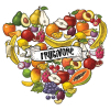 Fruit Heart Illustration